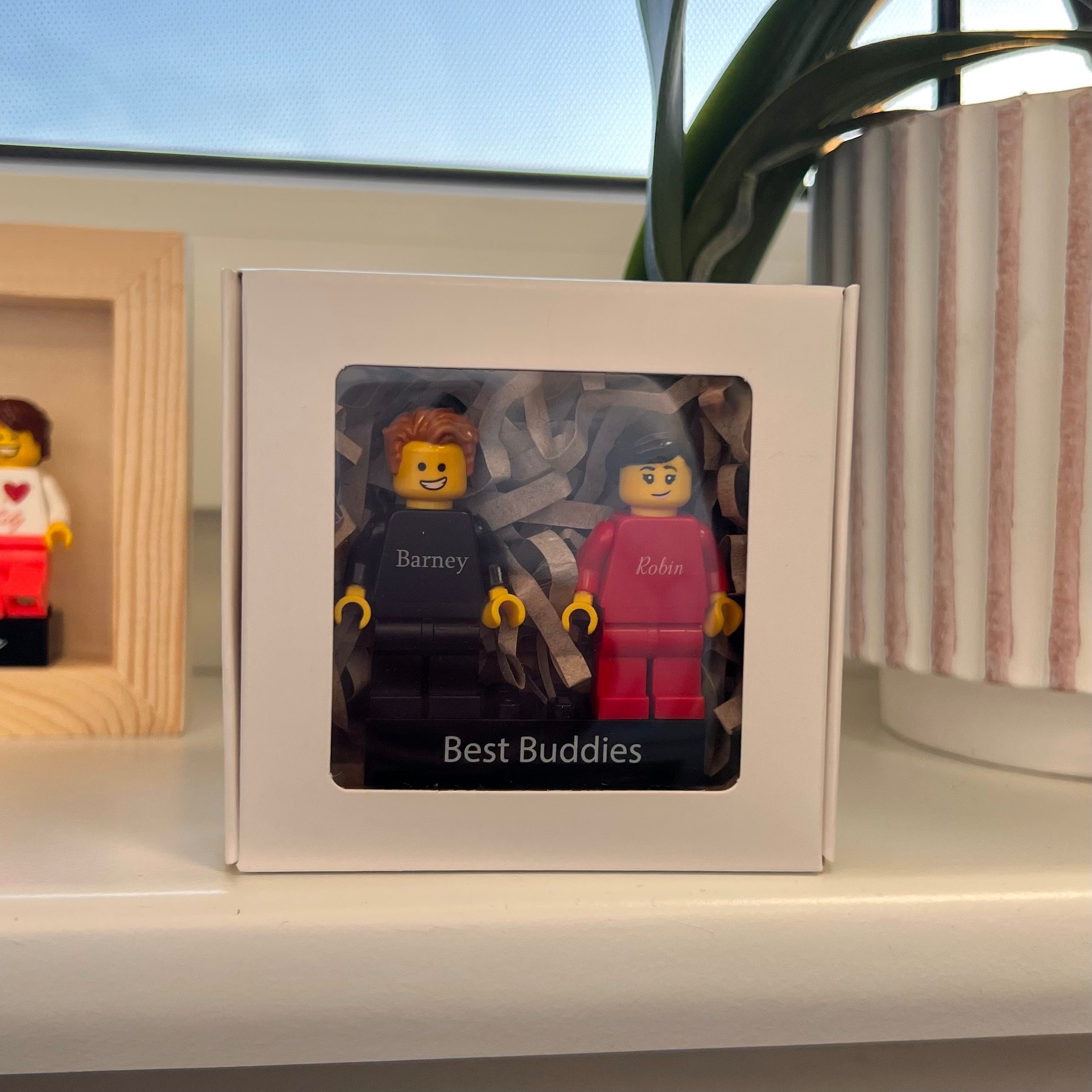 Brick Duo - 2 Personalisierte Minifiguren aus LEGO® mit bedrucktem Podest