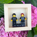 Pixel Hearts (Brick Duo - 2 Personalisierte Minifiguren aus LEGO® mit bedrucktem Podest)