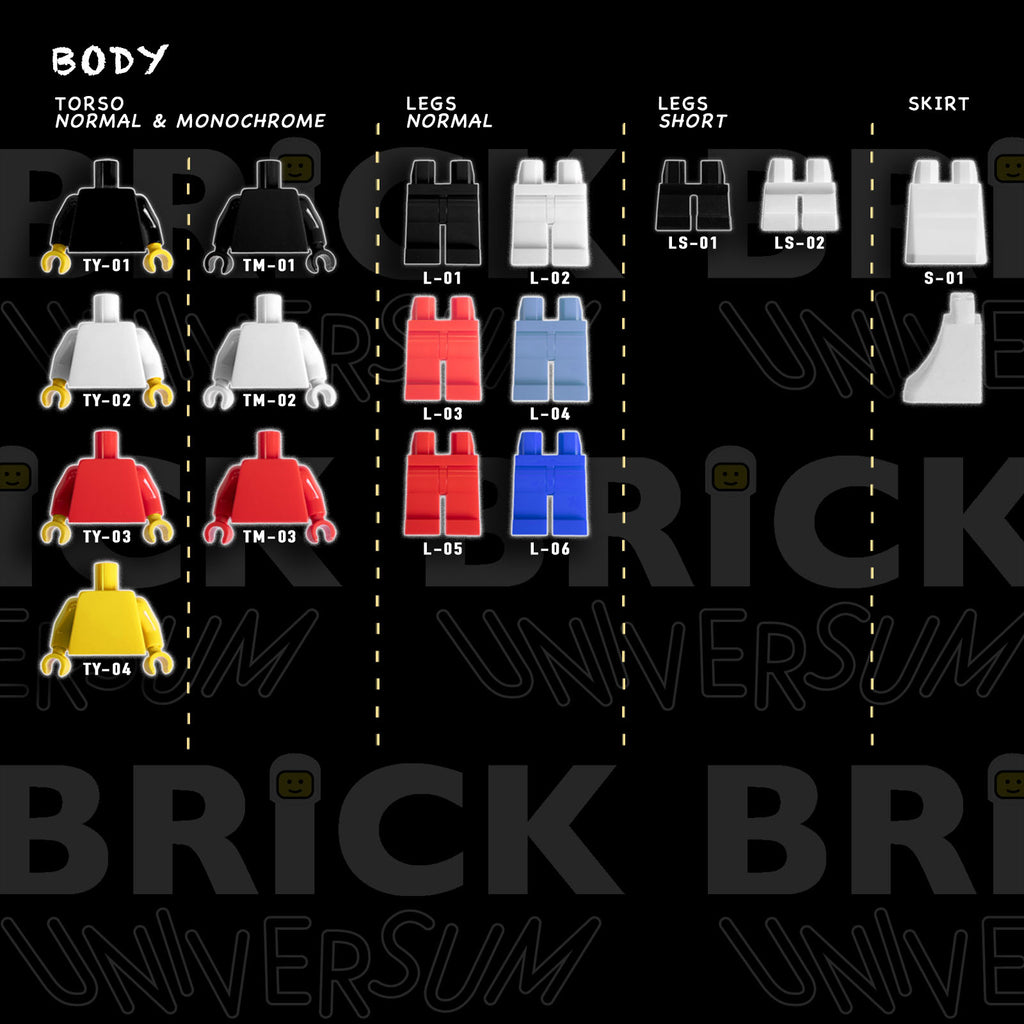 Brick Duo - 2 Personalisierte Minifiguren aus LEGO® mit bedrucktem Podest