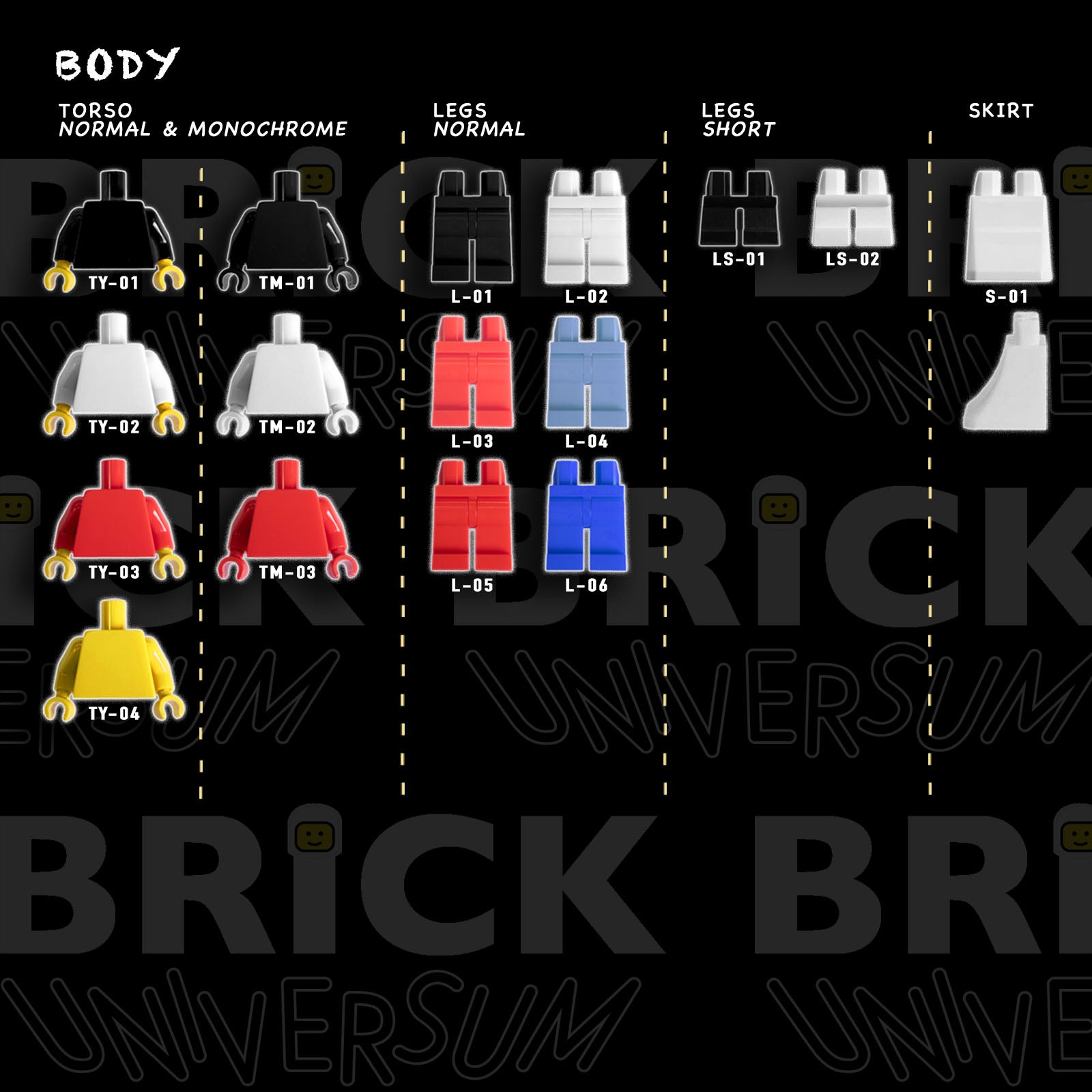 Brick Duo - 2 Personalisierte Minifiguren aus LEGO® mit bedrucktem Podest